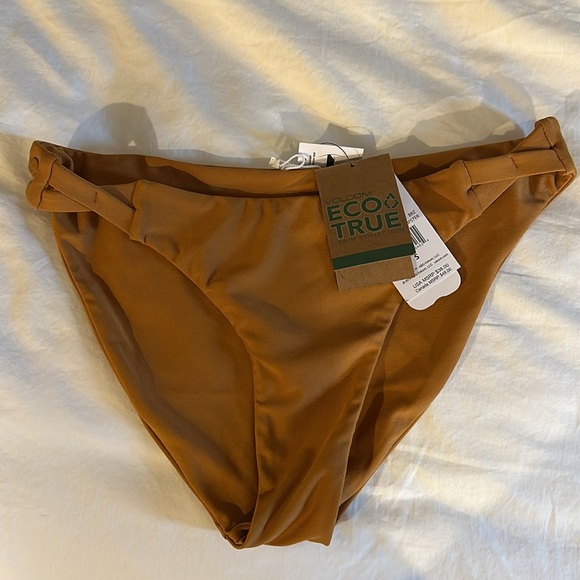 Volcom Simply Seamless Hipster Bikini Bottom in Bronze - Picture 3 of 3